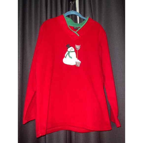 Ugly Christmas Sweater Fleece Xmas Size Large - Picture 1 of 3